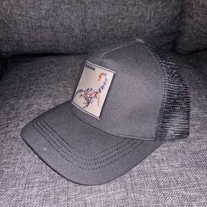 Gray Scorpion Patch Trucker Hat